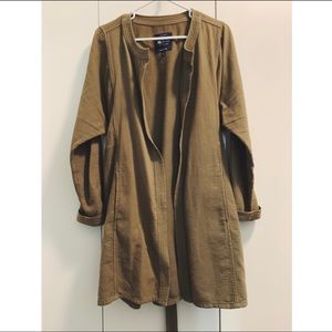 Madewell Olive Green Tie-Front Jacket